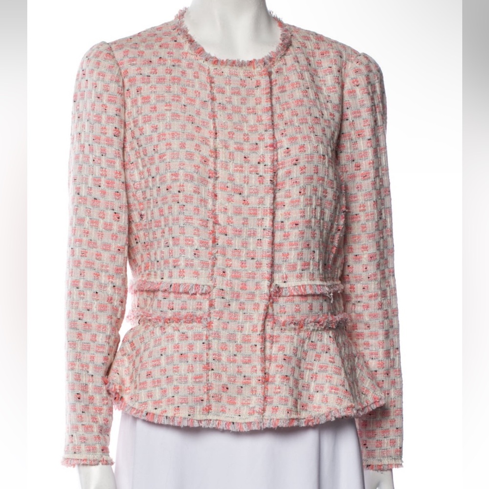 Rebecca Taylor spring tweed pattern jacket size 6